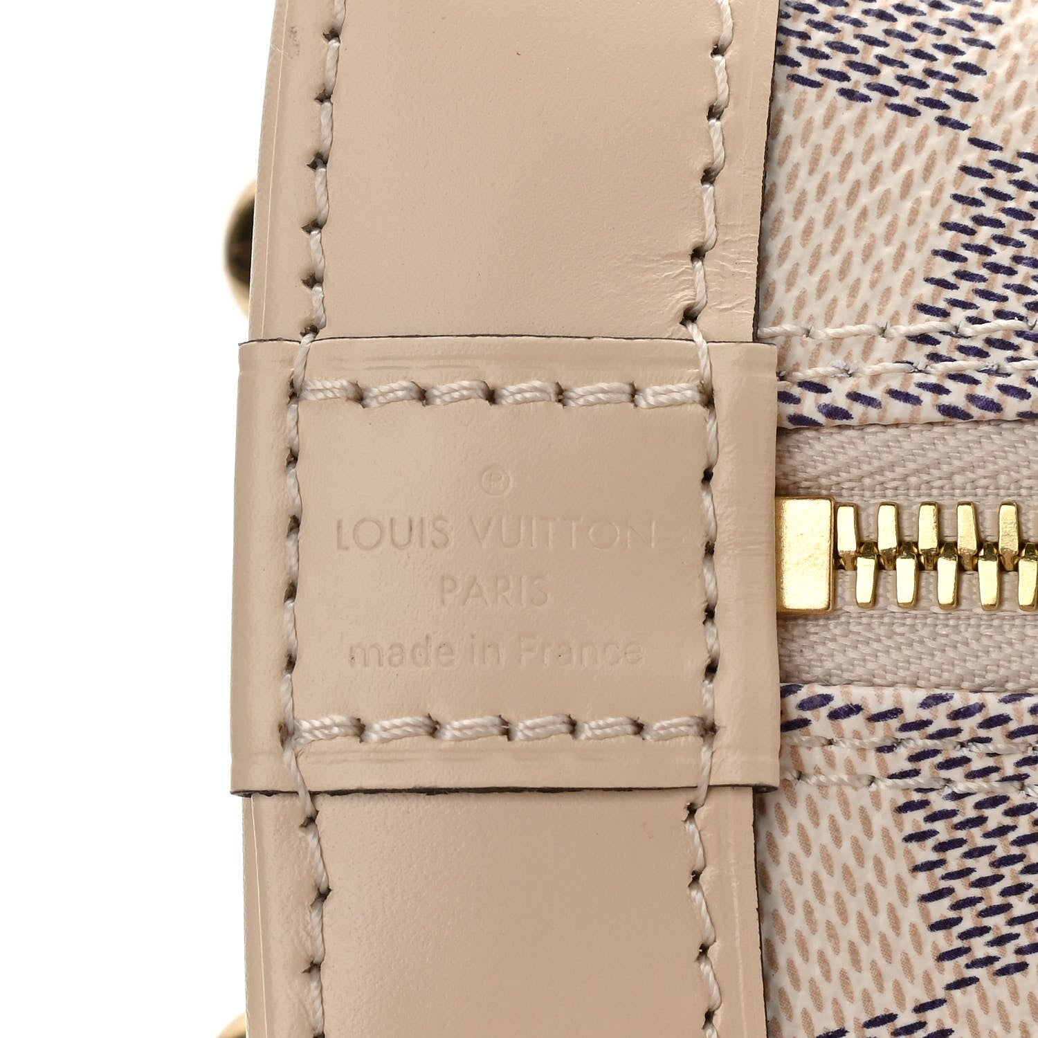 Louis Vuitton Damier Azur Braided Alma BB 6 of 10
