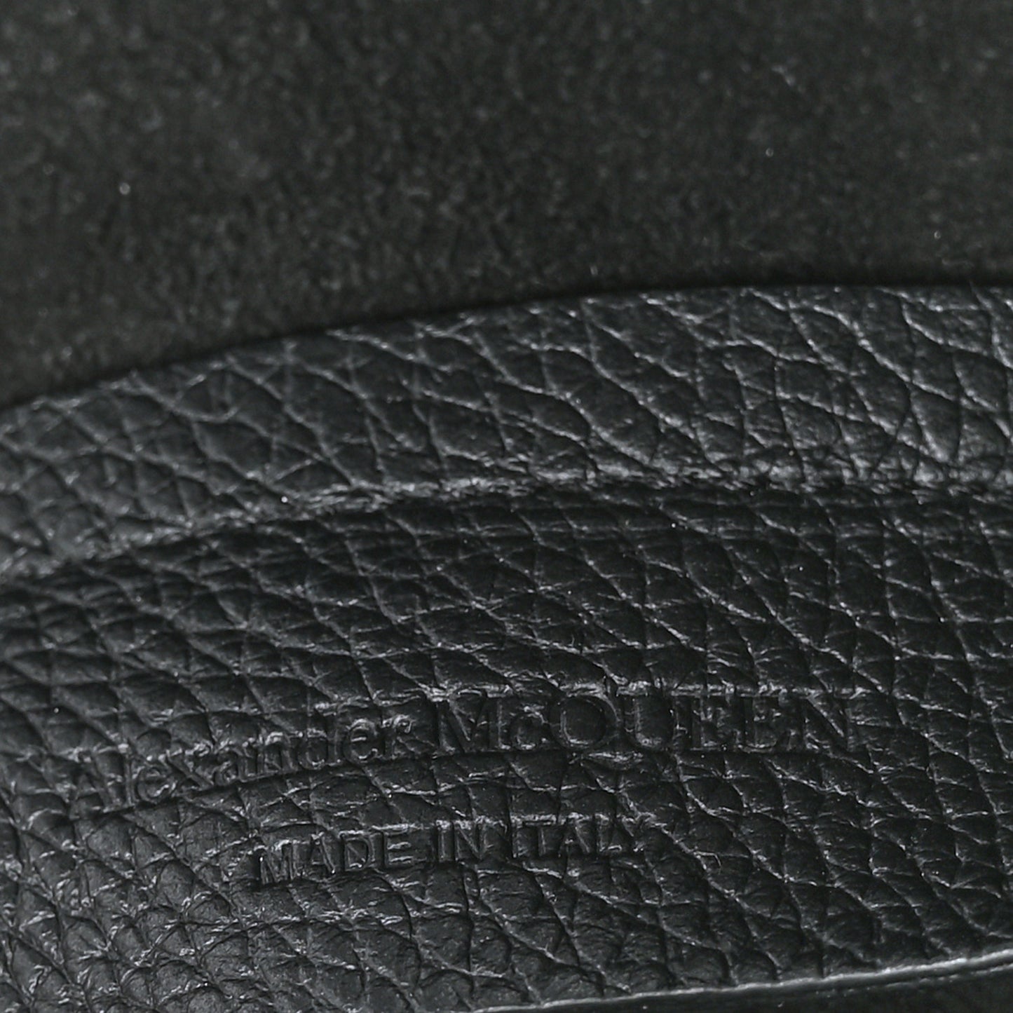 Grained Calfskin Skull Open Shopper Tote Black