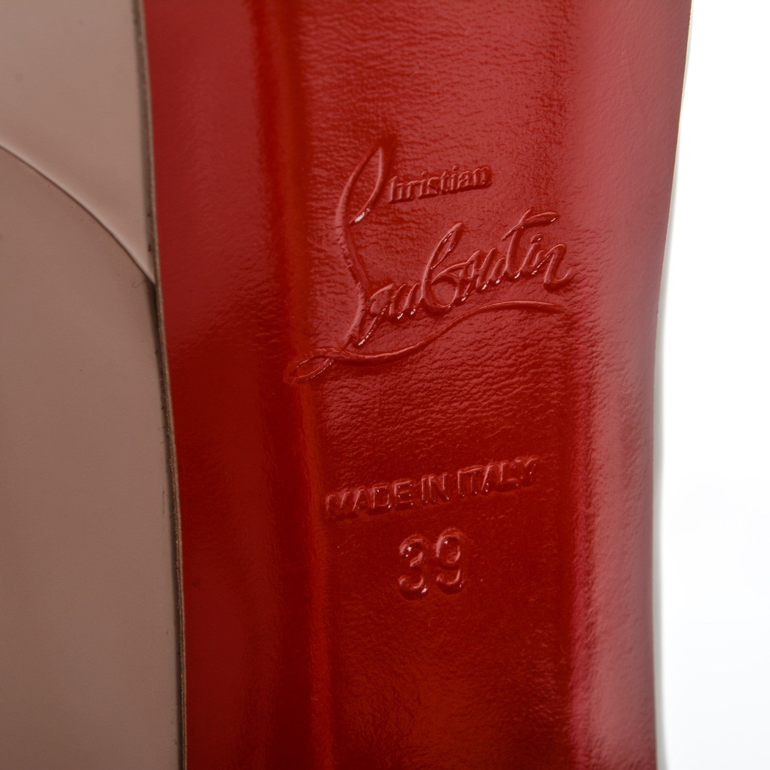 Christian Louboutin Jazz Calf Bianca 120 Pumps 39 Nude 6 of 7
