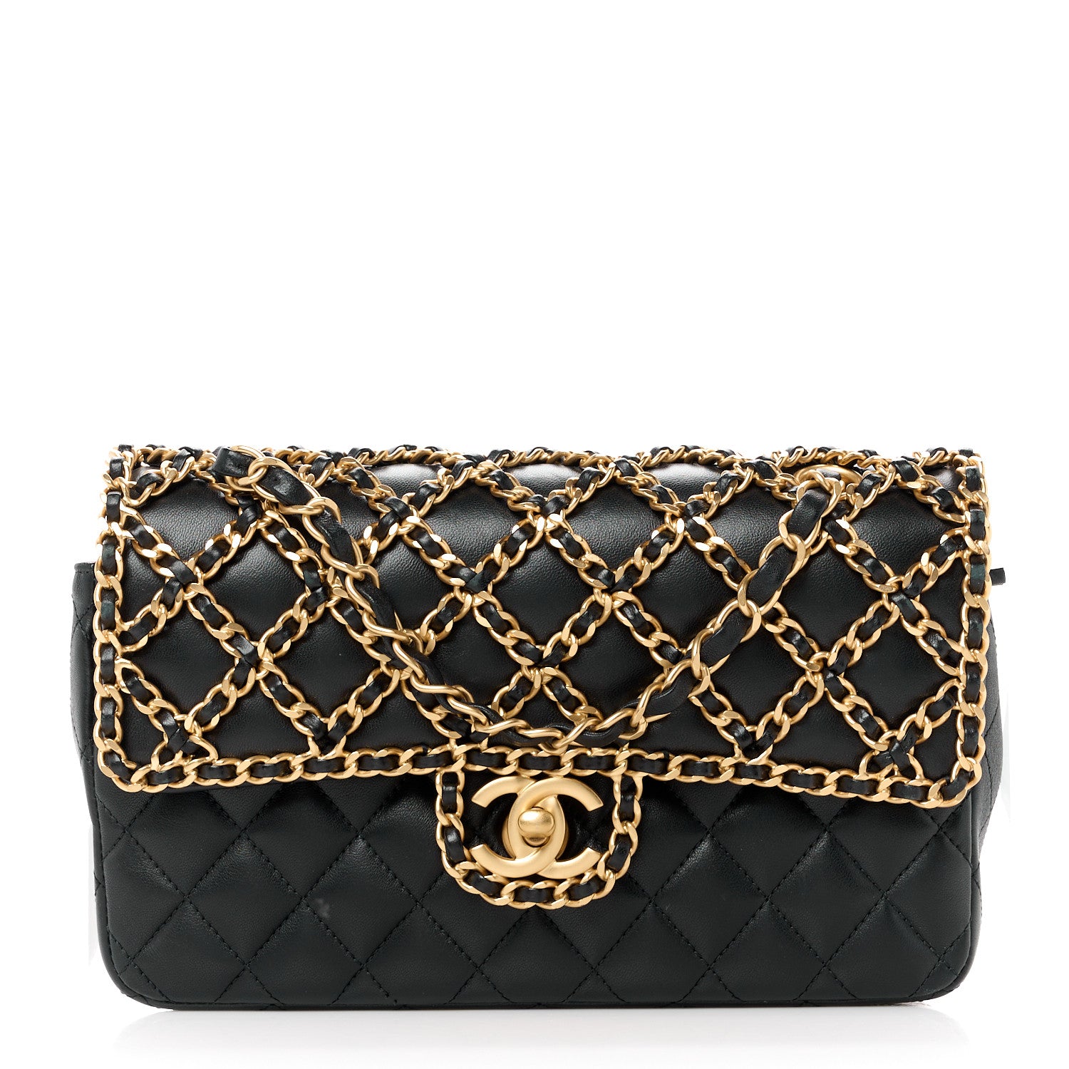 Chanel Lambskin Timeless Classic Chained Double Flap Black 1 of 10