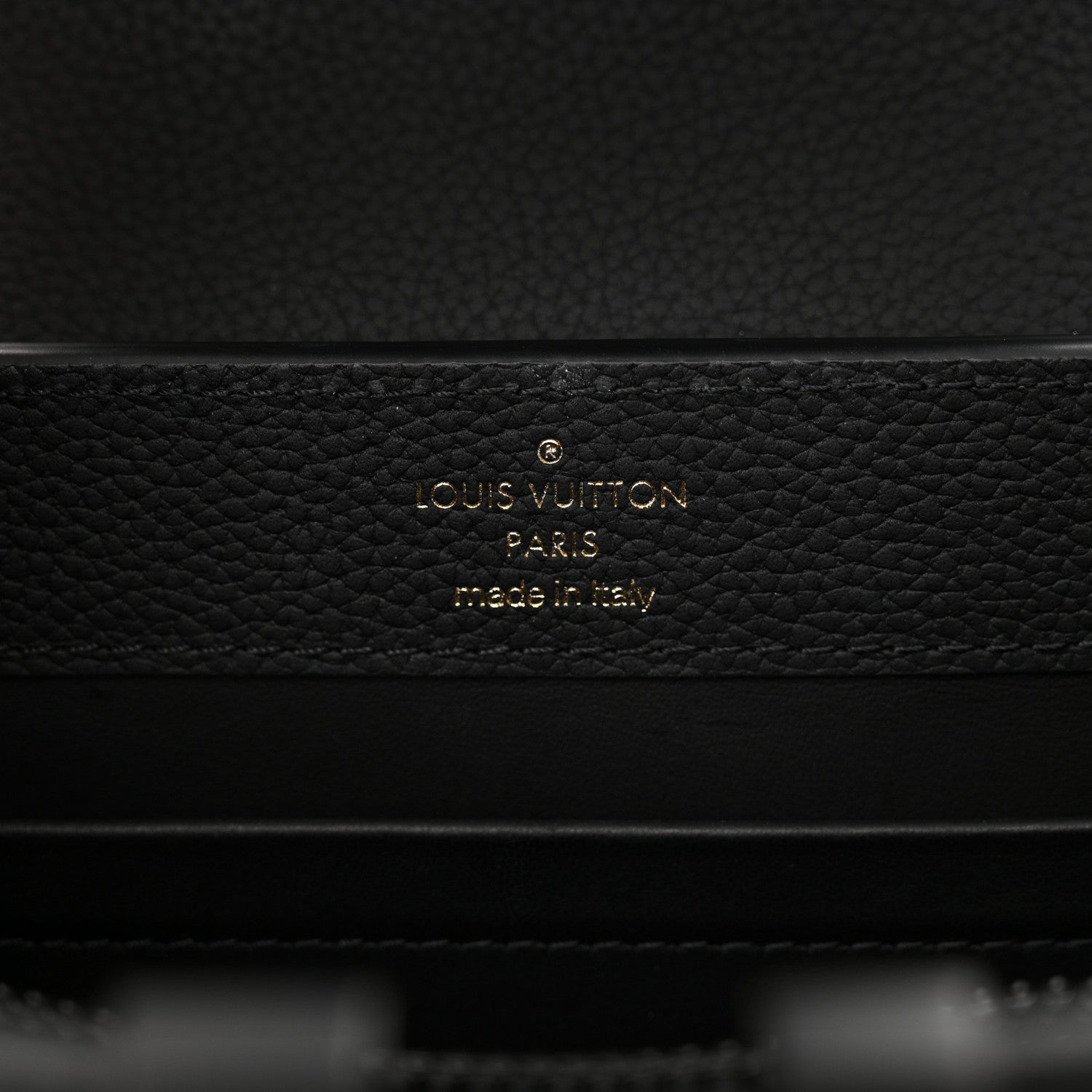 Louis Vuitton Taurillon Capucines Mini Matte Black 6 of 9