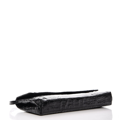 Nancy Gonzalez Crocodile Gotham Clutch Black 4 of 10