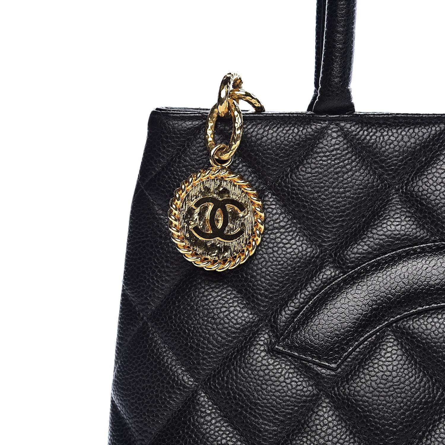 Chanel Caviar Quilted Medallion Tote Black 11 of 11