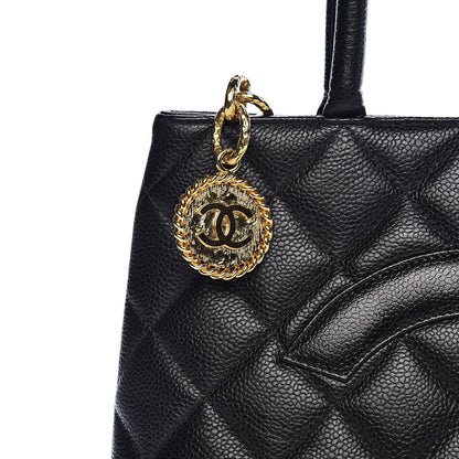 Chanel Caviar Quilted Medallion Tote Black 11 of 11