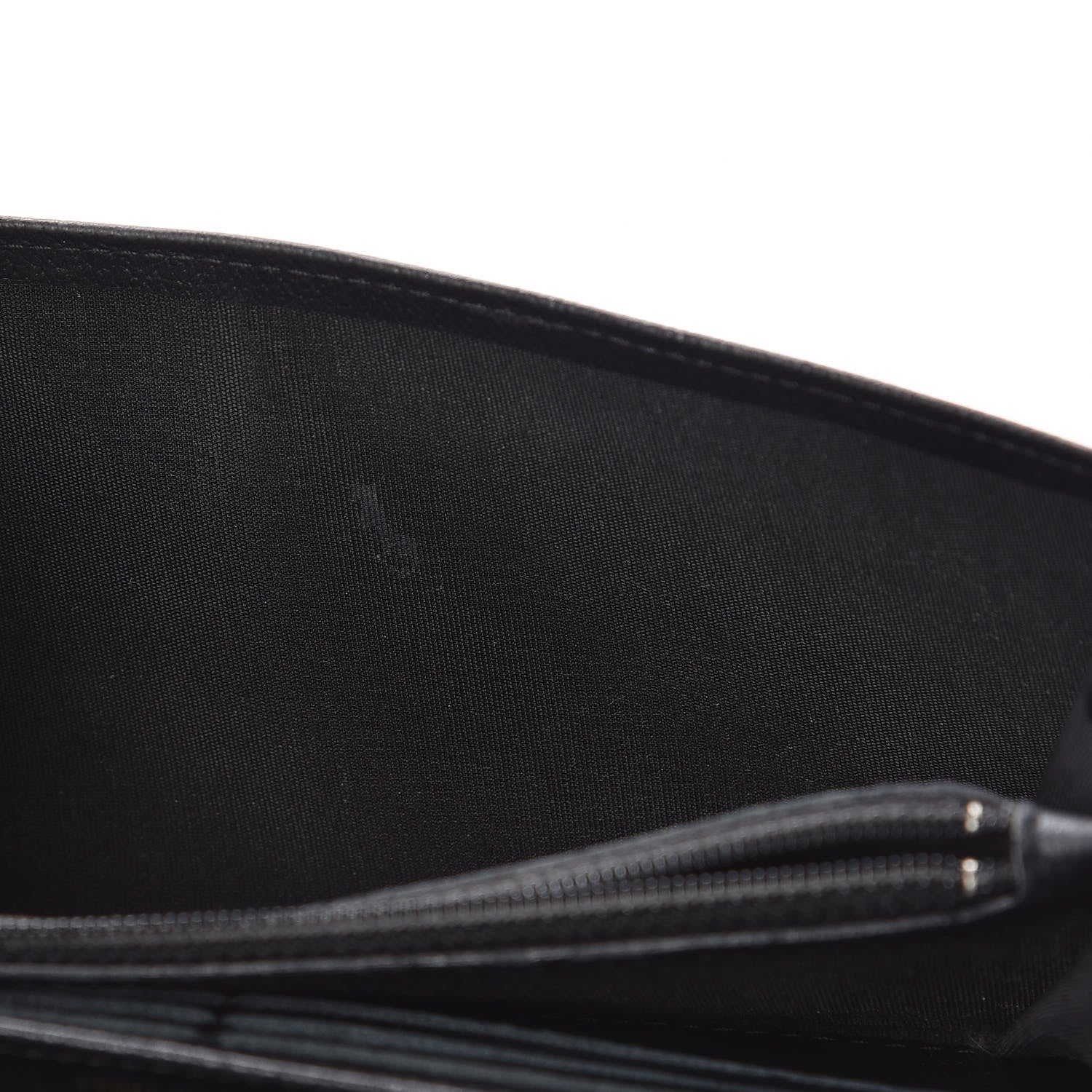 Chanel Goatskin Camellia Embossed Flap Wallet Black 5 of 15