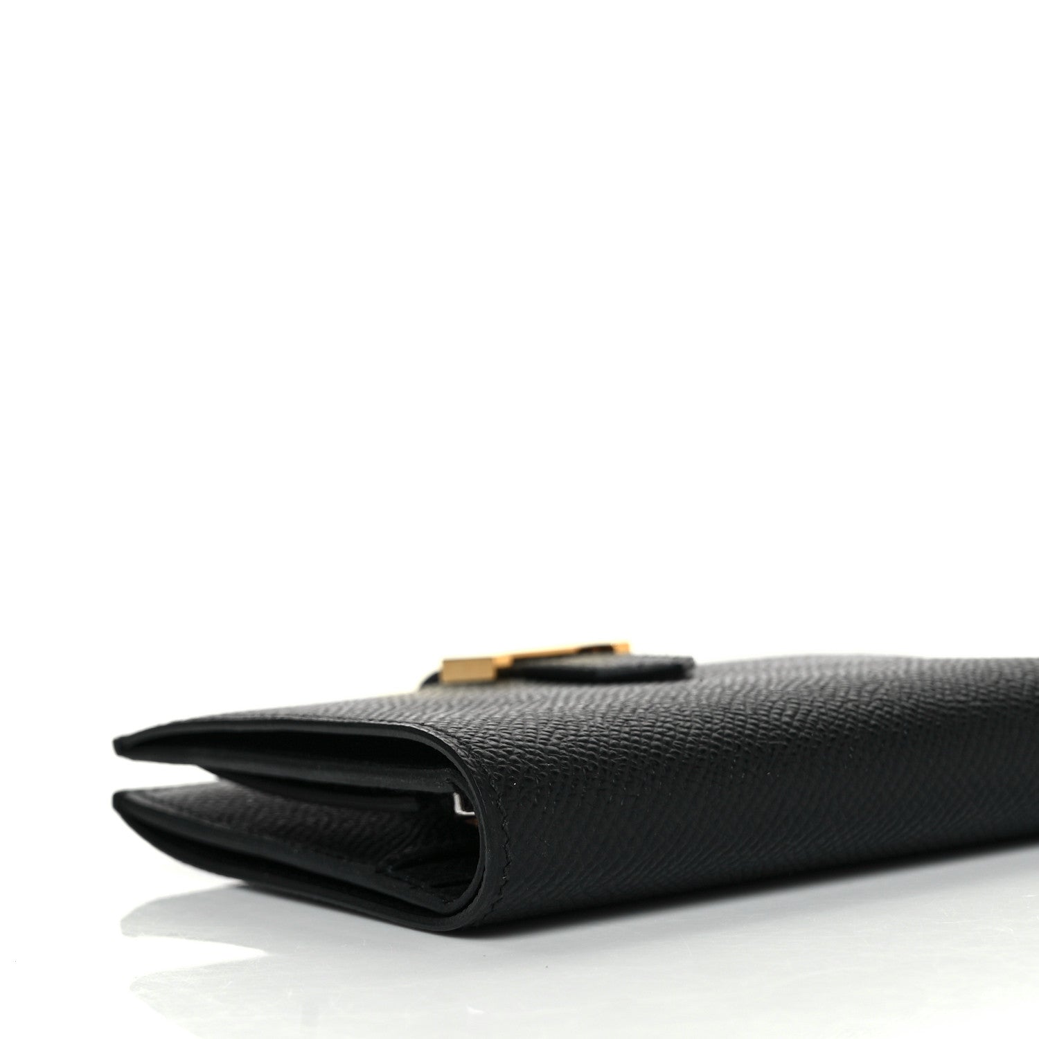 Hermes Epsom Bearn Compact Wallet Black 7 of 9