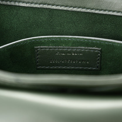 Saint Laurent Lambskin Quilted Le 57 Diamond Shoulder Bag Vert Fonce 7 of 11