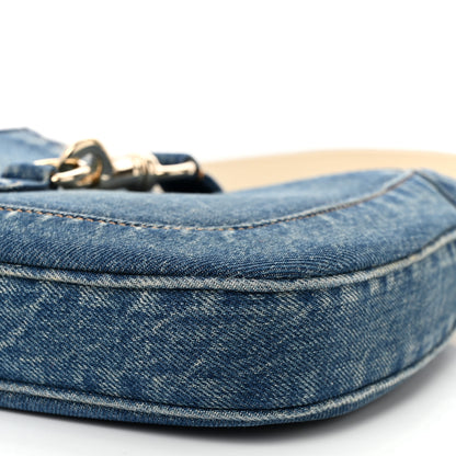 Gucci Denim Small Jackie Shoulder Bag Blue Denim 10 of 11