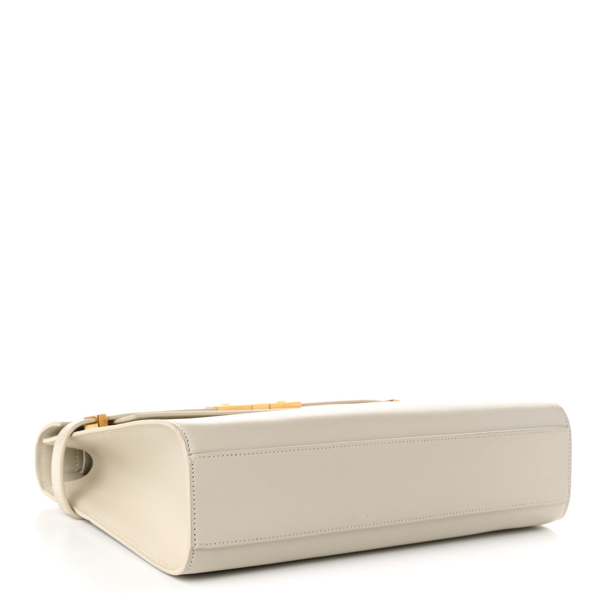 Smooth Calfskin Manhattan Shoulder Bag Crema Soft