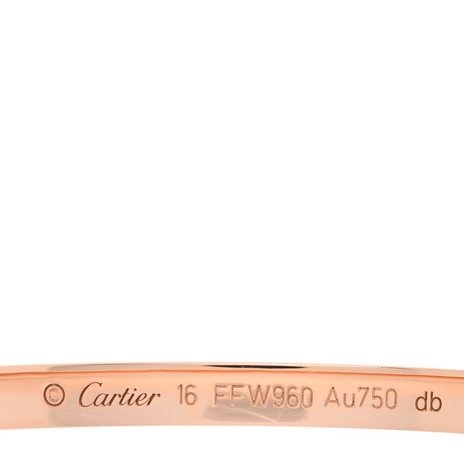 Cartier 18K Pink Gold Small LOVE Bracelet 16 3 of 6