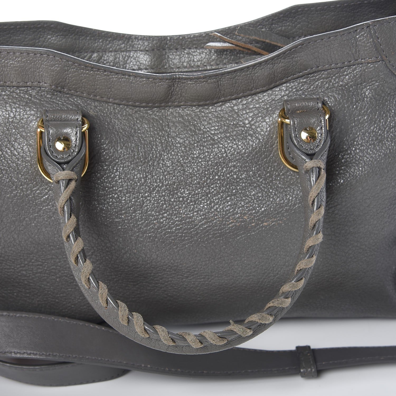 Balenciaga Chevre Gold Metallic Edge Hardware S City Gris Acier 13 of 20