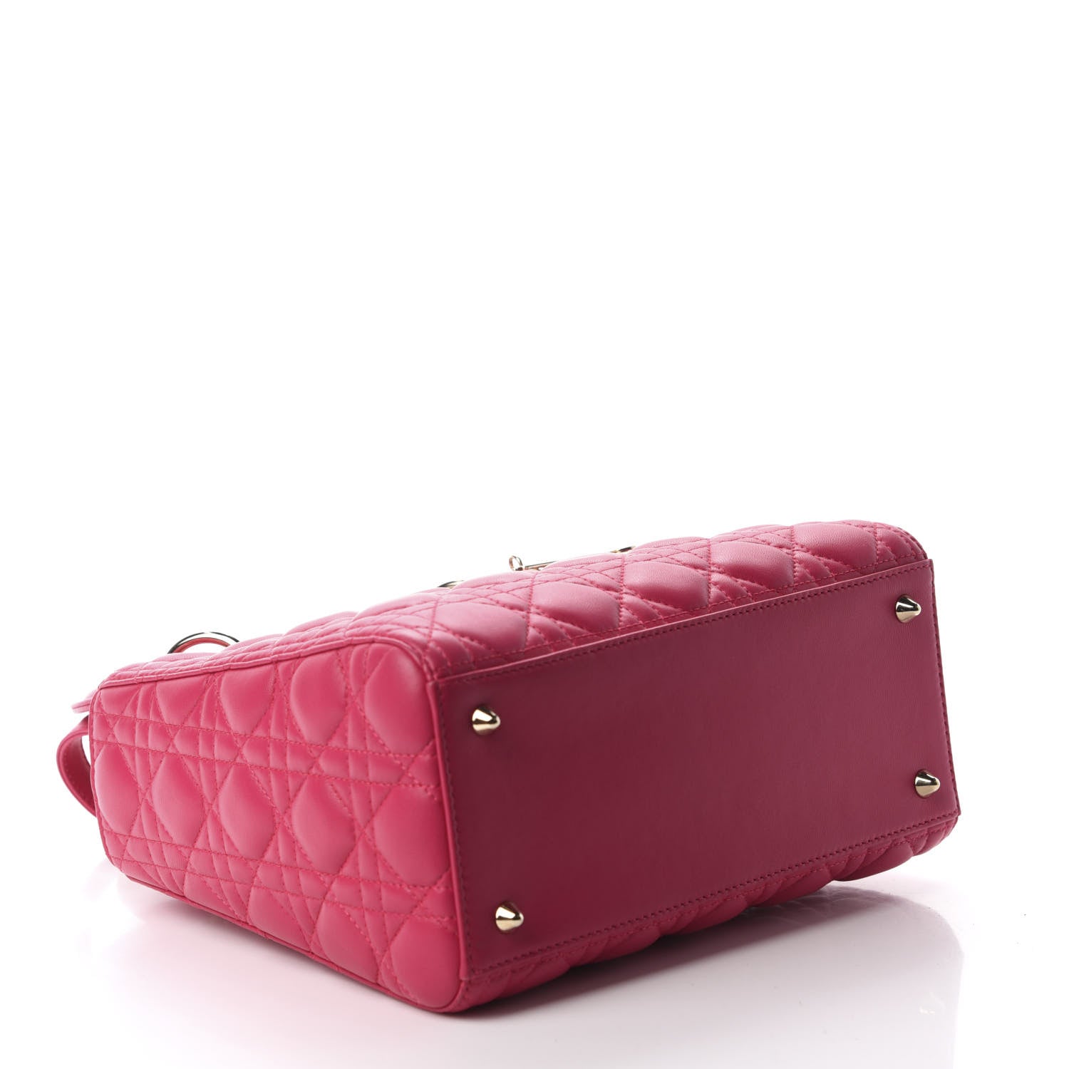 Christian Dior Lambskin Cannage Medium Lady Dior Pink 4 of 10