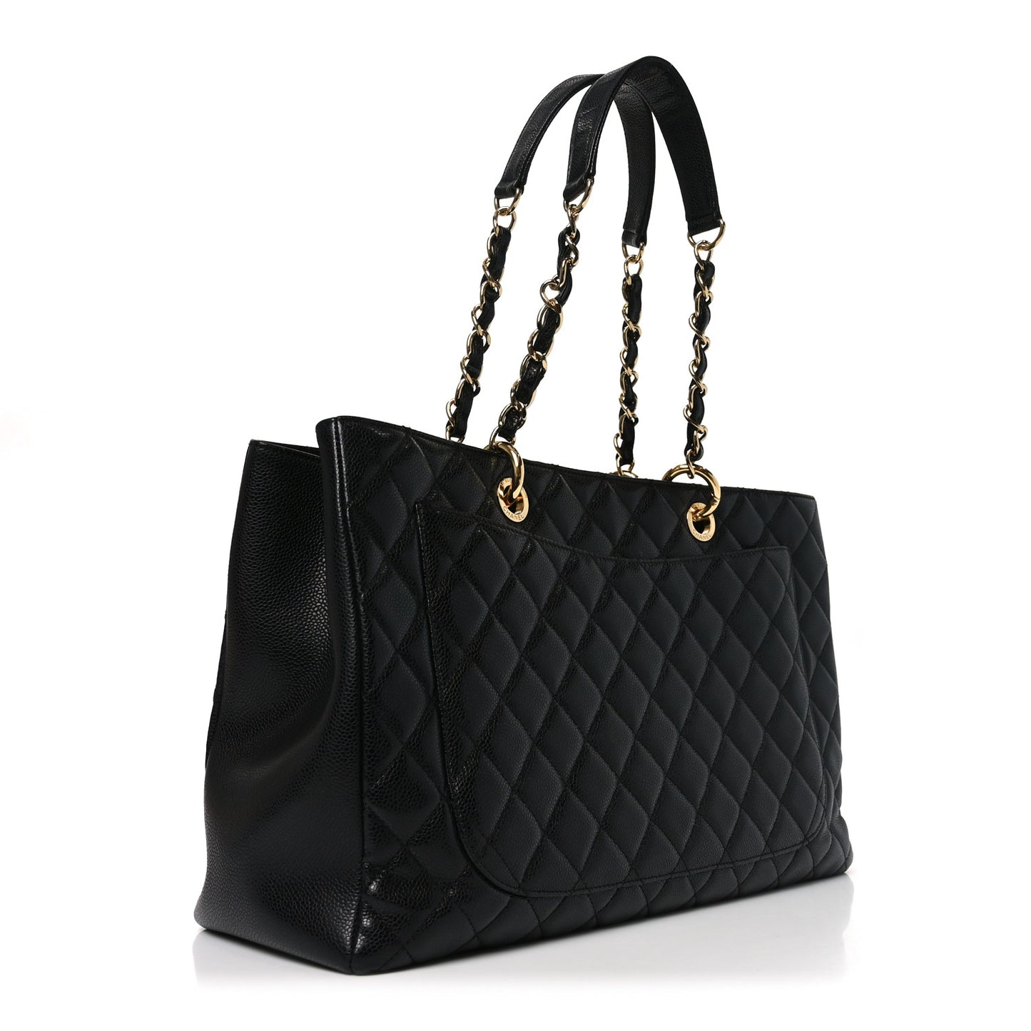 Caviar Quilted XL Grand Shopping Tote GST Black
