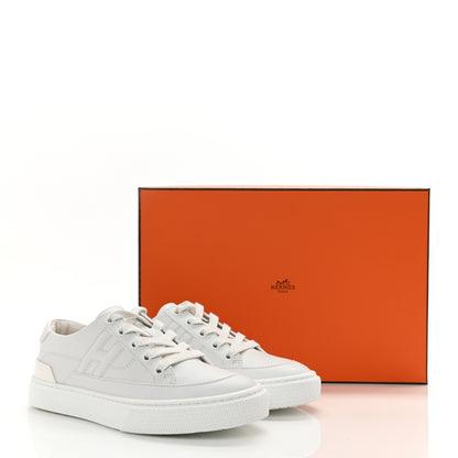 Hermes Calfskin Deep Sneakers 35 White 10 of 10