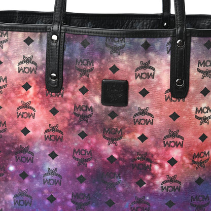 MCM Metallic Galaxy Visetos Medium Project Reversible Shopper Tote Black Multicolor 15 of 16