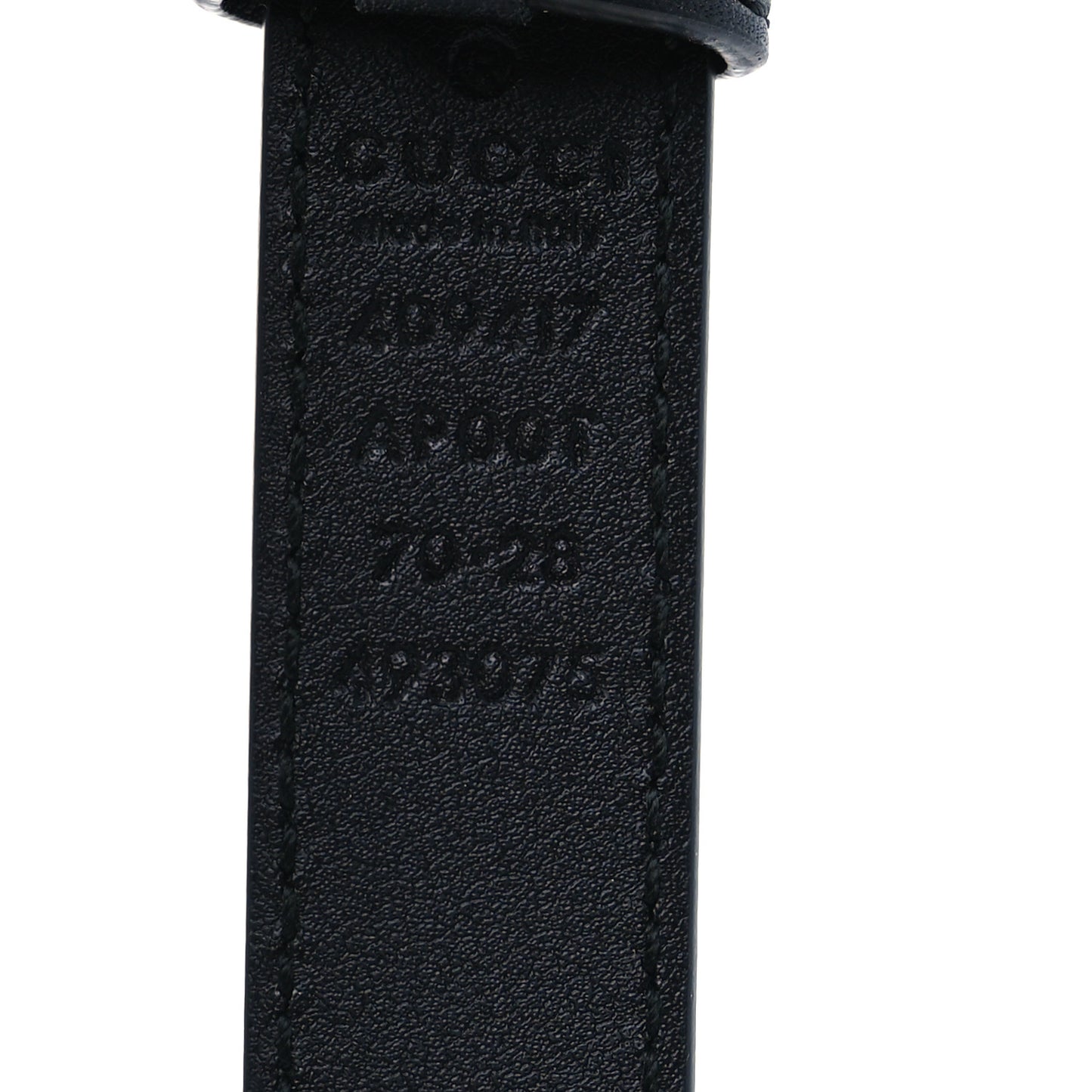 Calfskin Double G 20mm Belt 70 28 Black