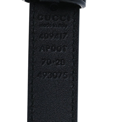 Gucci Calfskin Double G 20mm Belt 70 28 Black 5 of 6