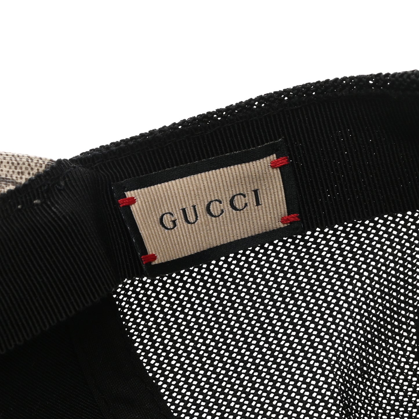GG Supreme Monogram Bee Print Baseball Hat M Beige