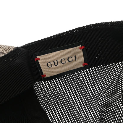 Gucci GG Supreme Monogram Bee Print Baseball Hat M Beige 8 of 9