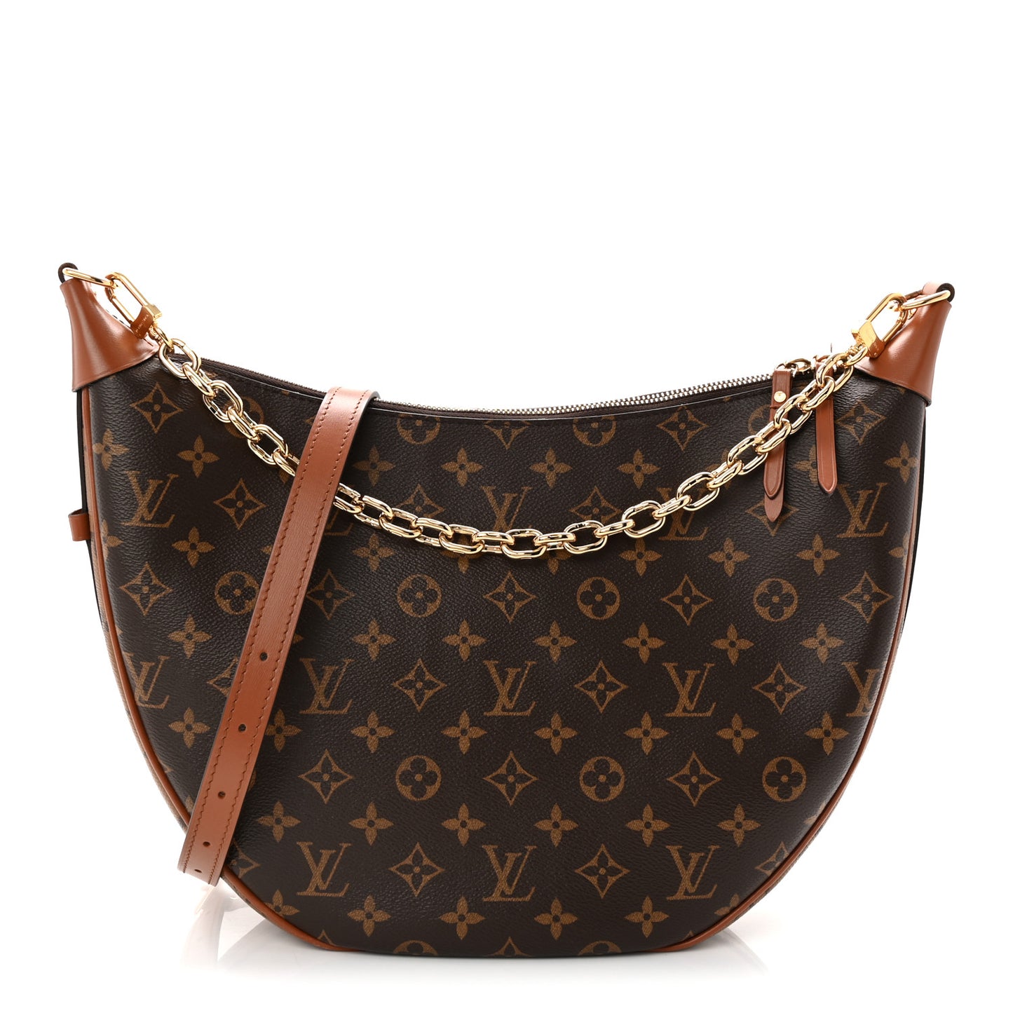 Reverse Monogram Loop Hobo