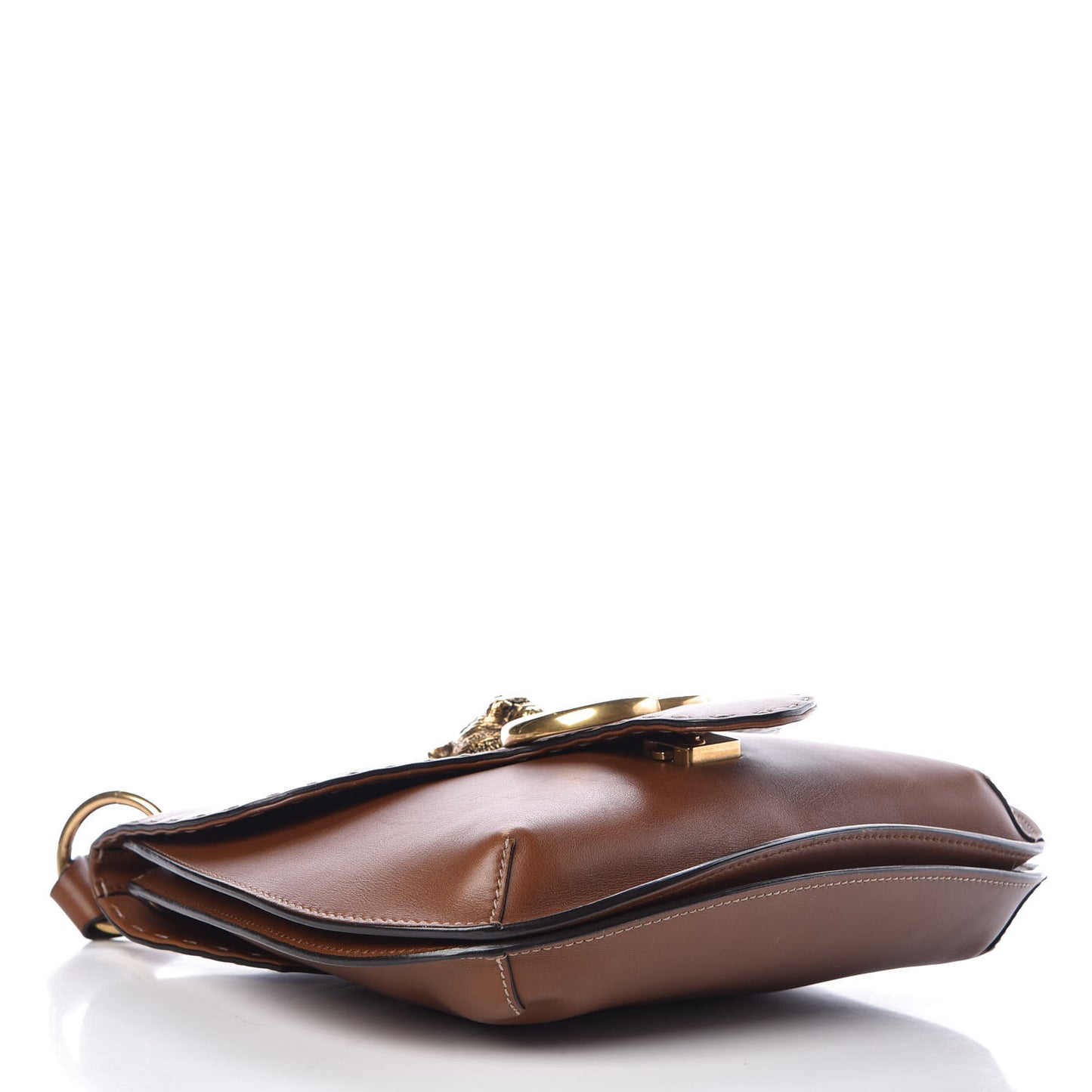 Calfskin Feline GG Marmont Flap Shoulder Bag Cuir