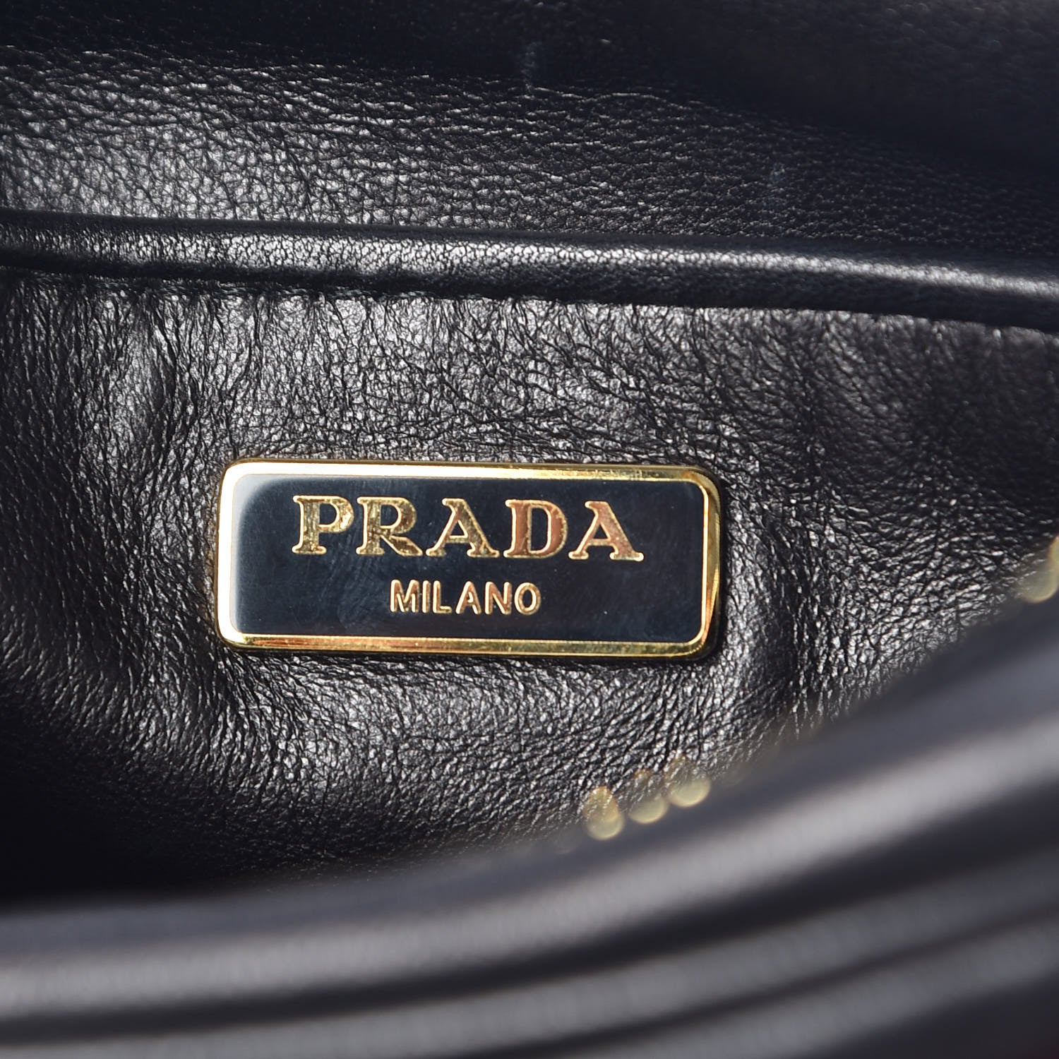 Prada Nappa Fiocco Bow Crossbody Clutch Black Fuoco 6 of 9