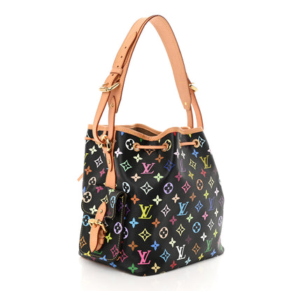 Louis Vuitton Monogram Multicolor Petit Noe Black 3 of 10