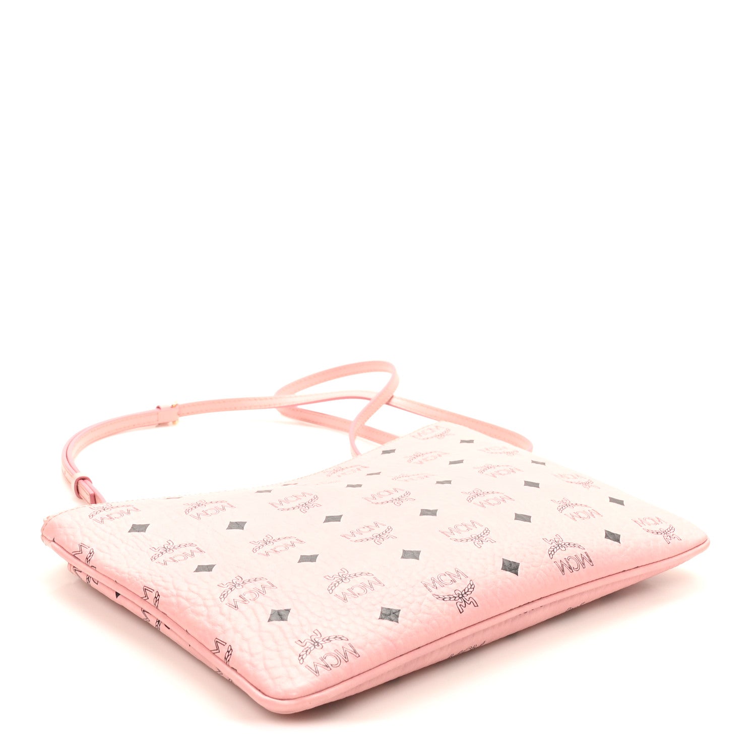 MCM Visetos Medium Crossbody Pouch Soft Pink 4 of 9