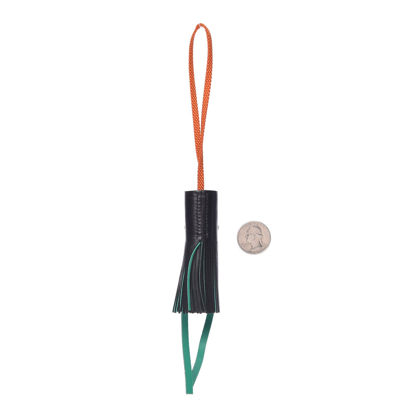 Lambskin Octopus Pom Pom Bag Charm Black Multicolore