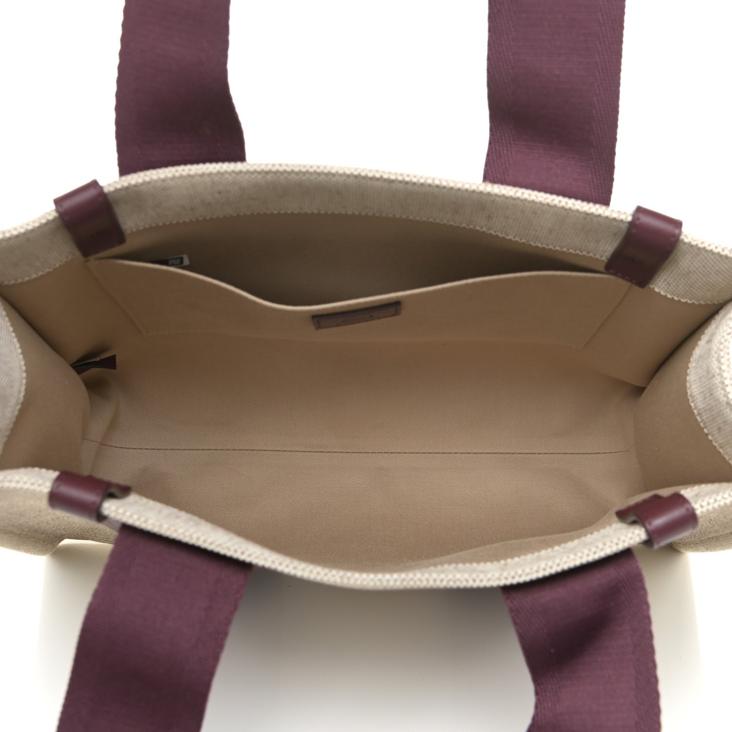 Chloe Cotton Calfskin Medium Woody Ribbon Tote Burgundy 5 of 12