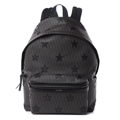 Saint Laurent Monogram Canvas Star Print Backpack 1 of 10