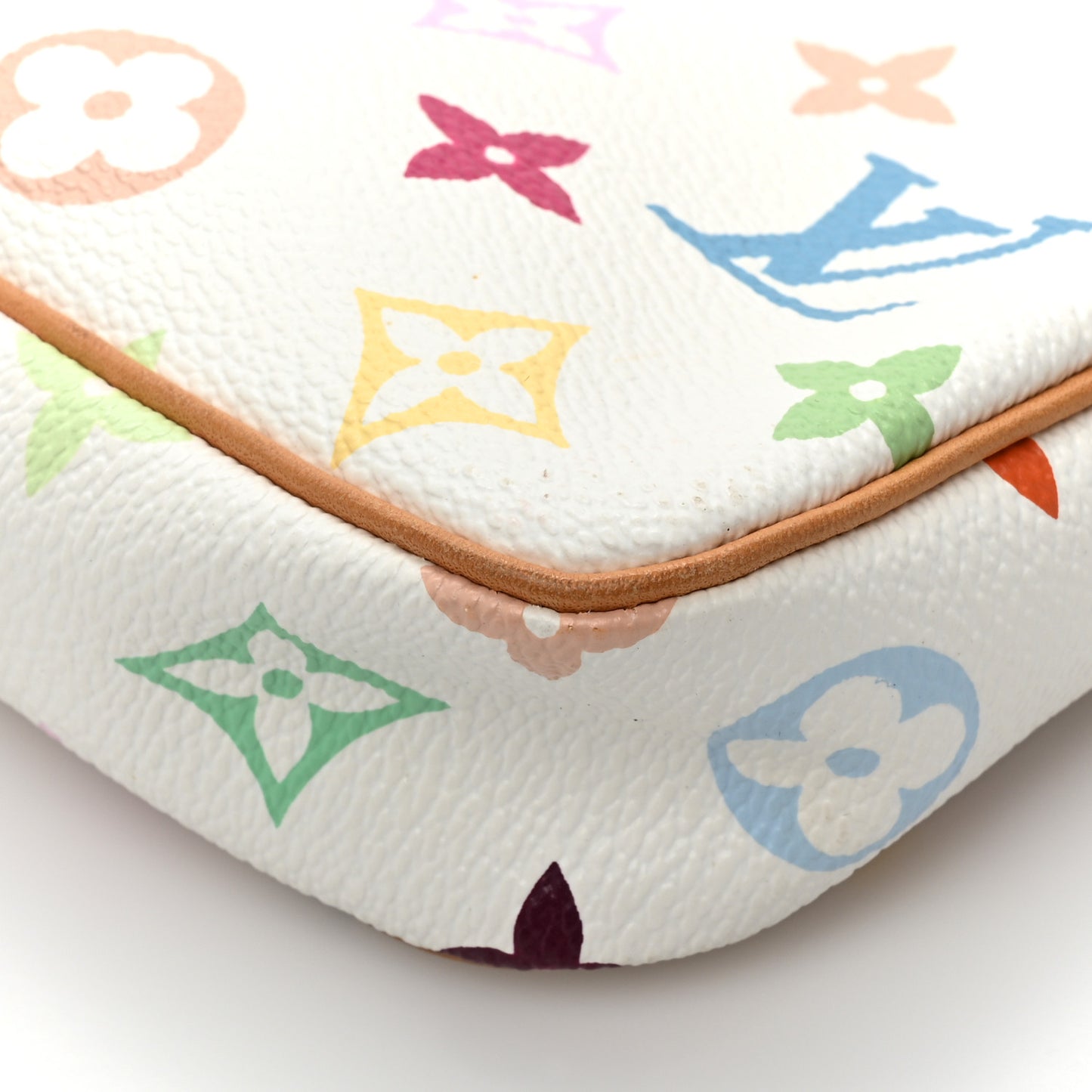 Monogram Multicolor Pochette Accessories White