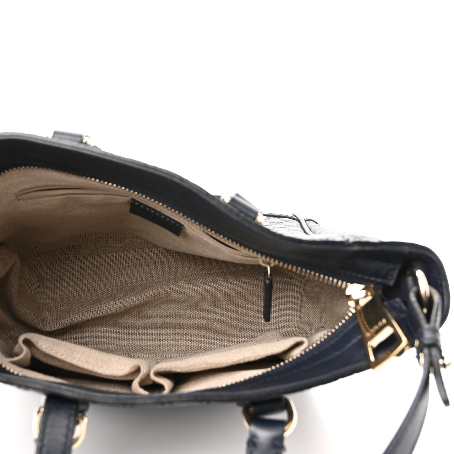 Microguccissima Small Bree Tote Navy