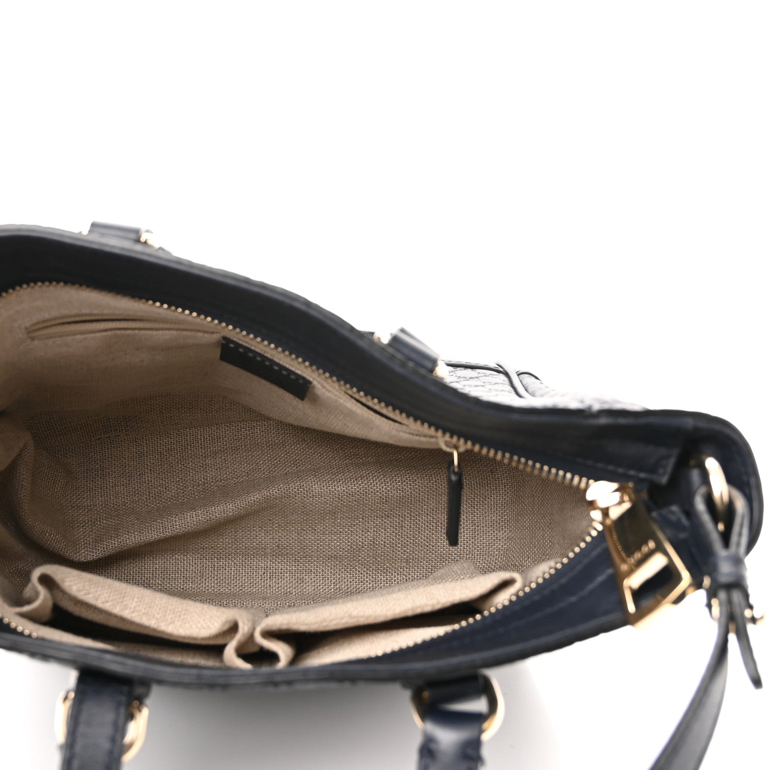 Gucci Microguccissima Small Bree Tote Navy 5 of 11