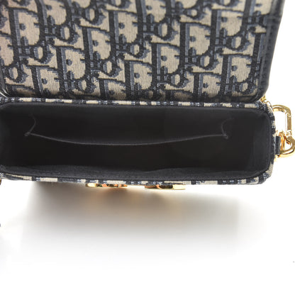 Christian Dior Oblique 30 Montaigne Box Bag Blue 5 of 10