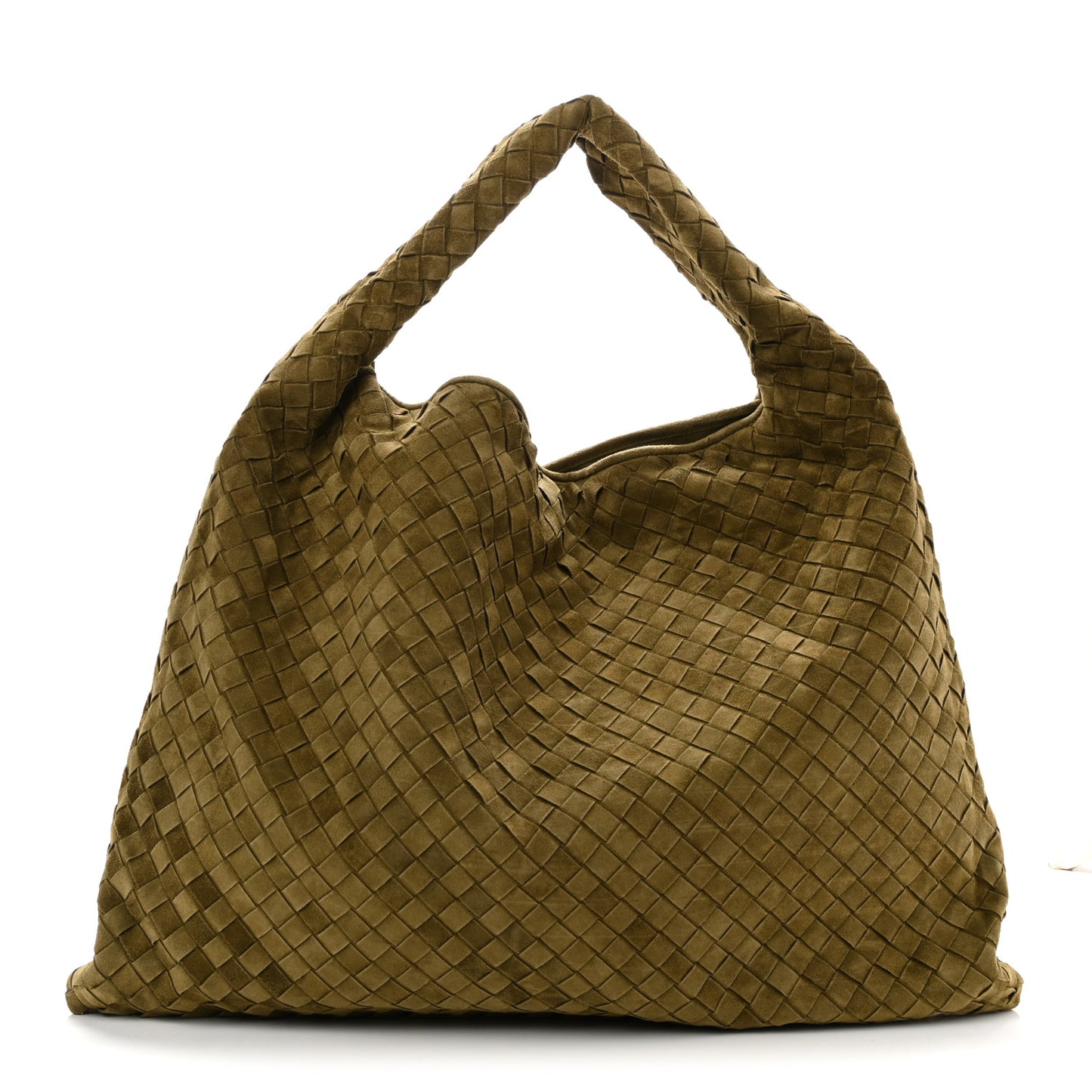 Suede Intrecciato Large Hop Mud