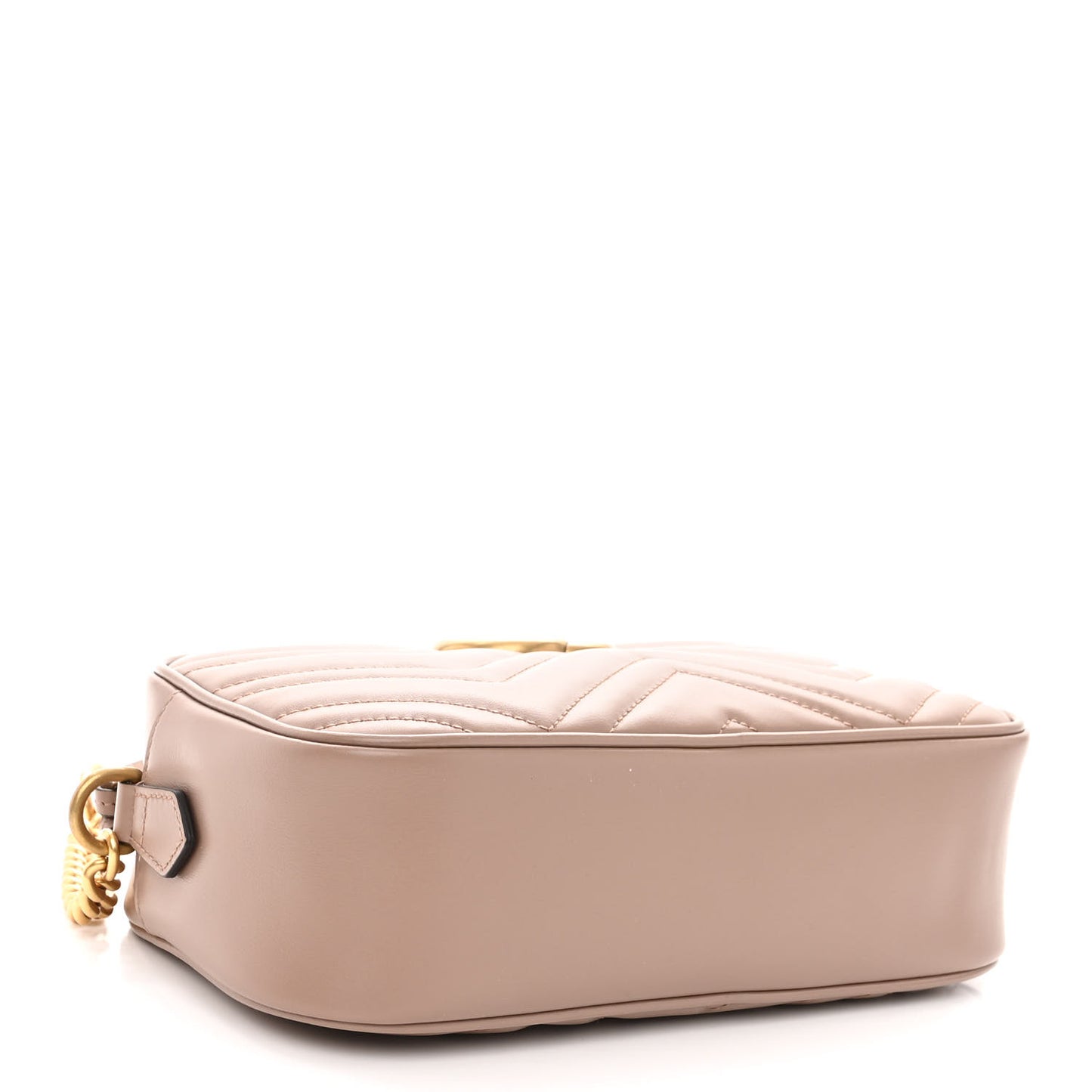Calfskin Matelasse Small GG Marmont Chain Shoulder Bag Porcelain Rose