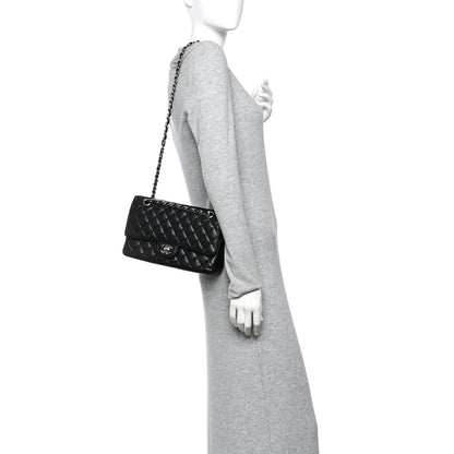 Chanel Caviar Quilted Medium Double Flap Black 2 of 10