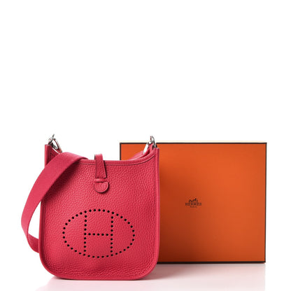 Hermes Taurillon Clemence Evelyne TPM Rose Extreme 9 of 9