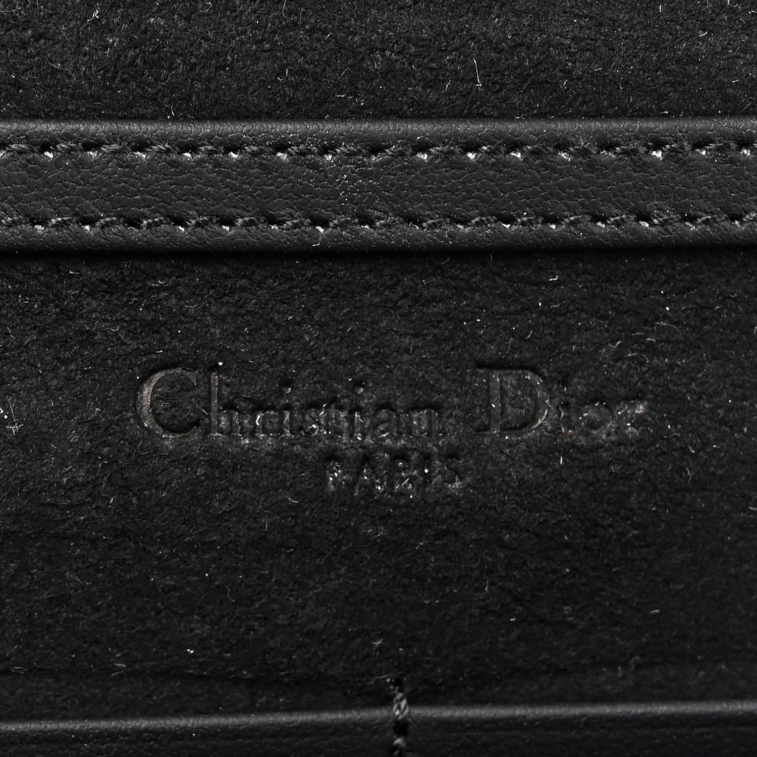 Christian Dior Ultra Matte Calfskin Diorama Wallet on Chain Pouch Black 6 of 11