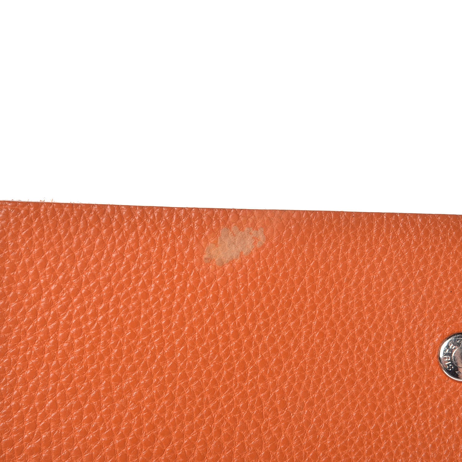 Hermes Togo Ulysse PM Notebook Cover Orange 8 of 9