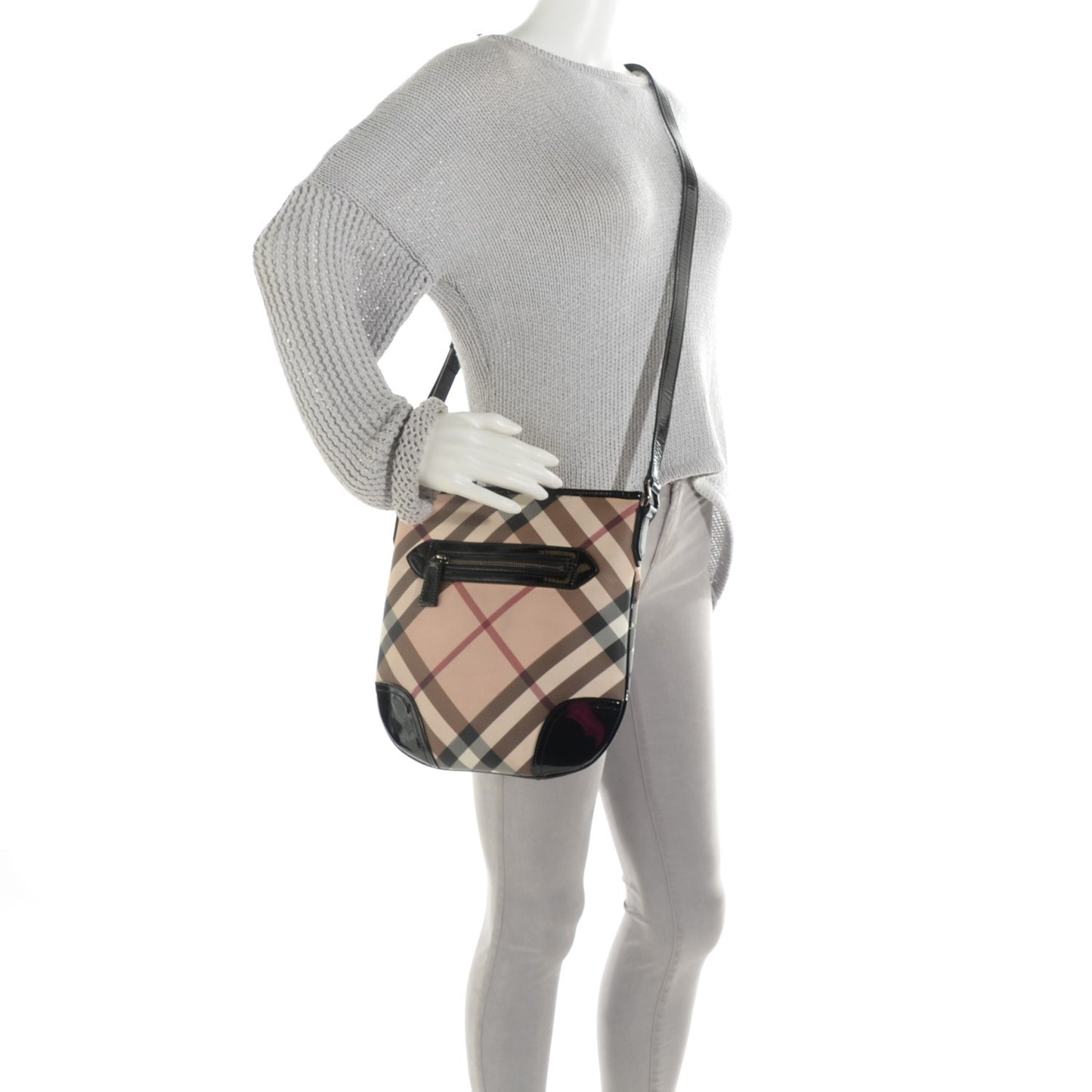 Supernova Check Small Dryden Crossbody Bag Black