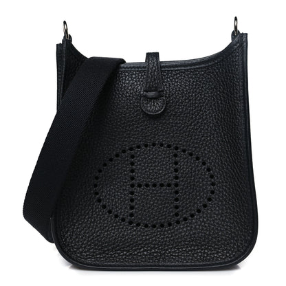 Hermes Taurillon Clemence Evelyne TPM Black 1 of 11