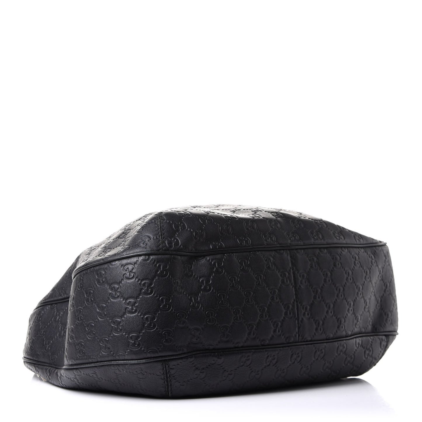 Guccissima Large New Ladies Web Hobo Black