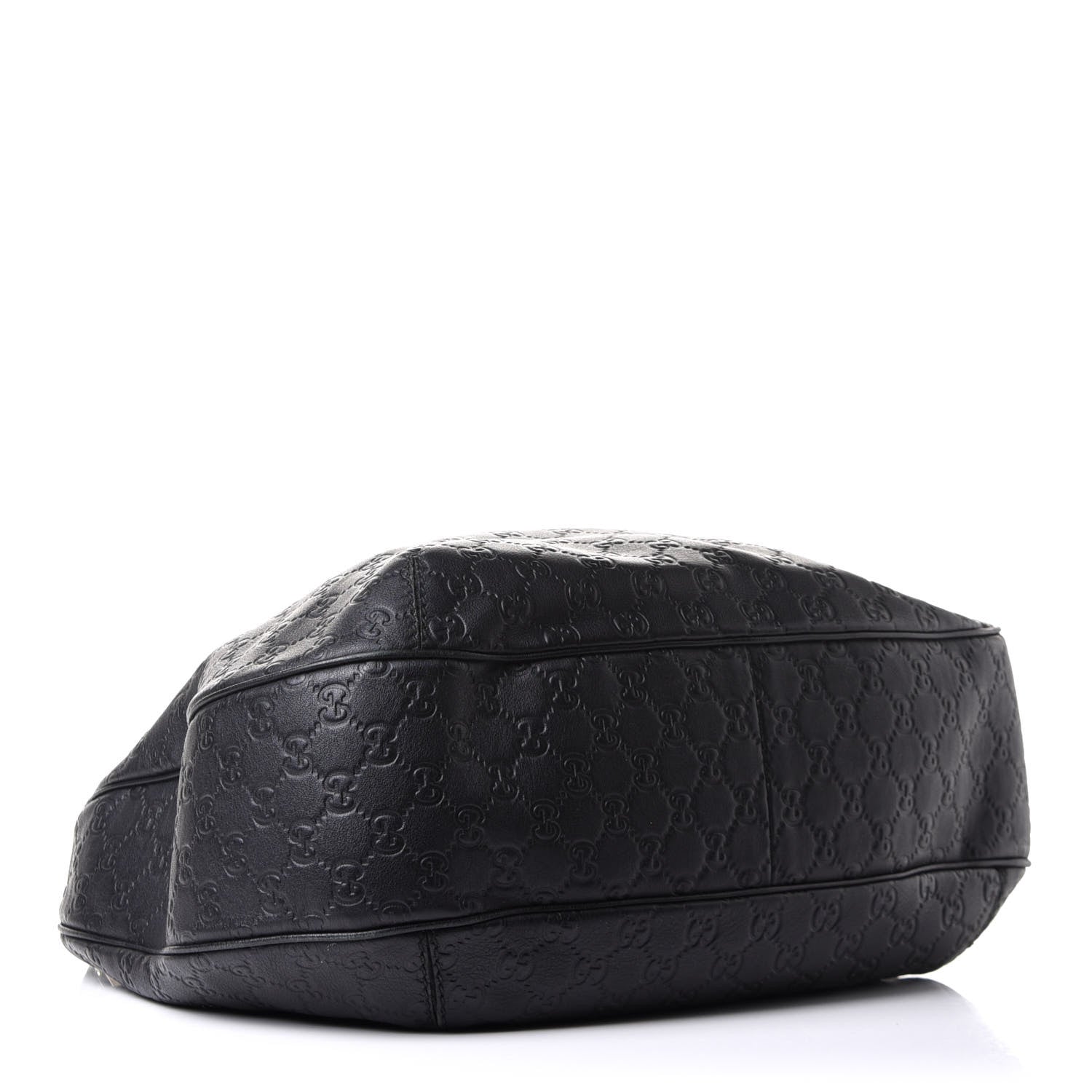 Gucci Guccissima Large New Ladies Web Hobo Black 4 of 14