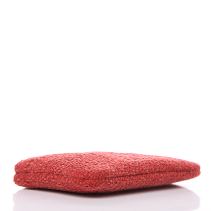 Chanel Lurex Boucle Deauville Cosmetic Pouch Red 5 of 8