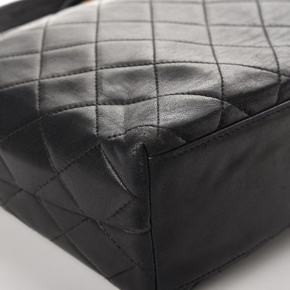 Chanel Lambskin Quilted Shoulder Bag Black 9 of 12