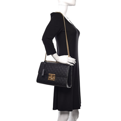Gucci Guccissima Medium Padlock Shoulder Bag Black 2 of 7