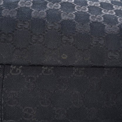 Gucci Monogram Large Horsebit Chain Hobo Black 8 of 13