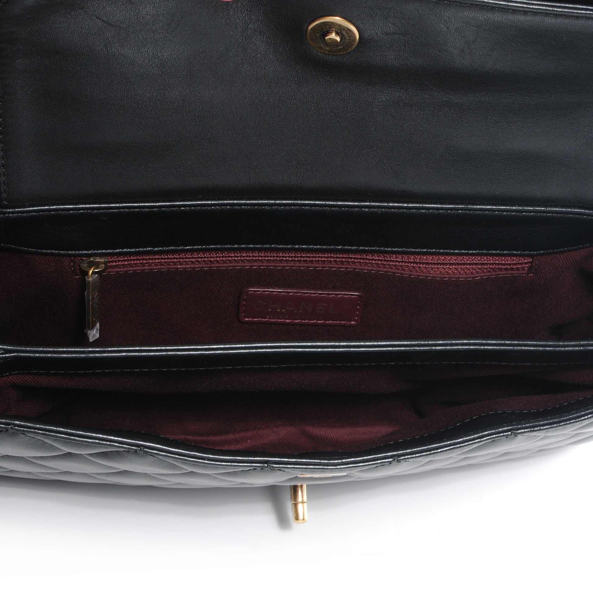 Chanel Calfskin Quilted Large Perfect Edge Flap Black 6 of 10